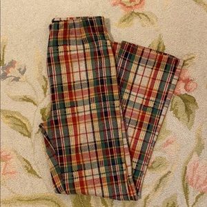 Free People Plaid stretch pants